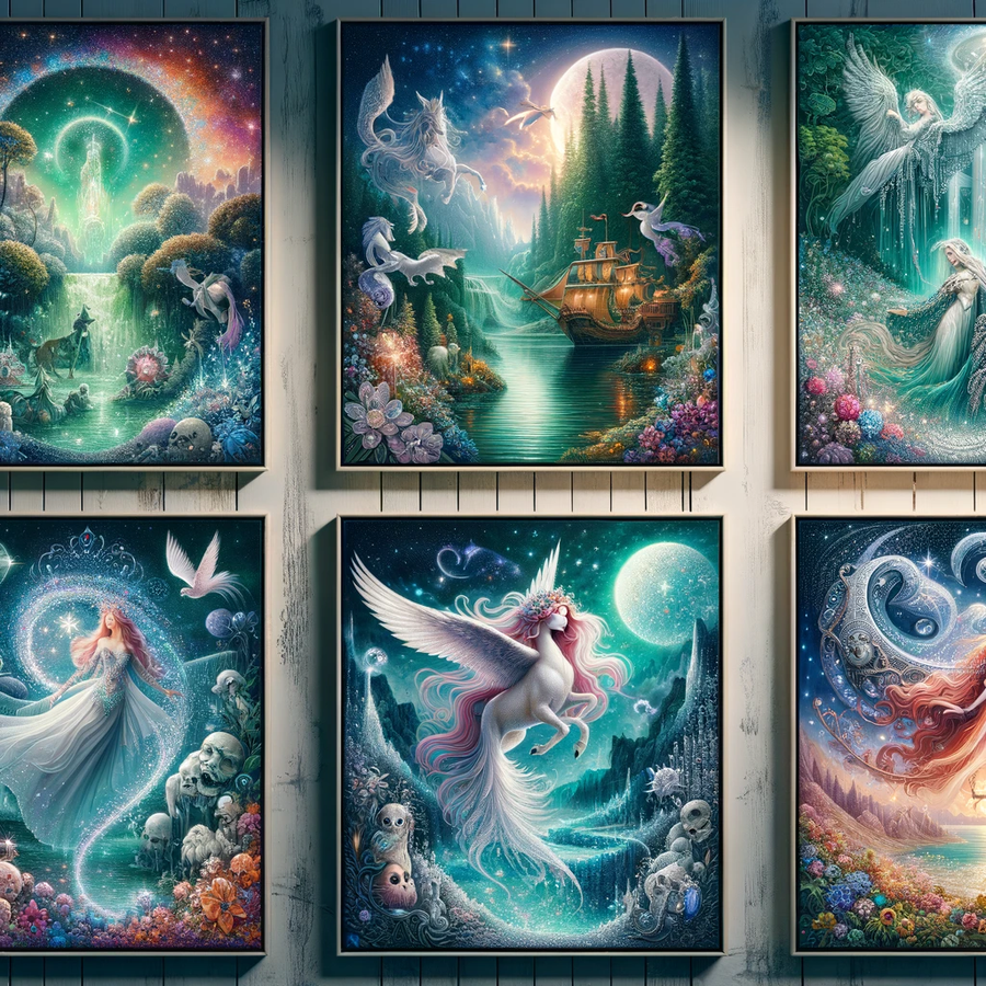 Collezione "Quadri a Diamante Mistici e Fantasy - Diamond Painting Italia