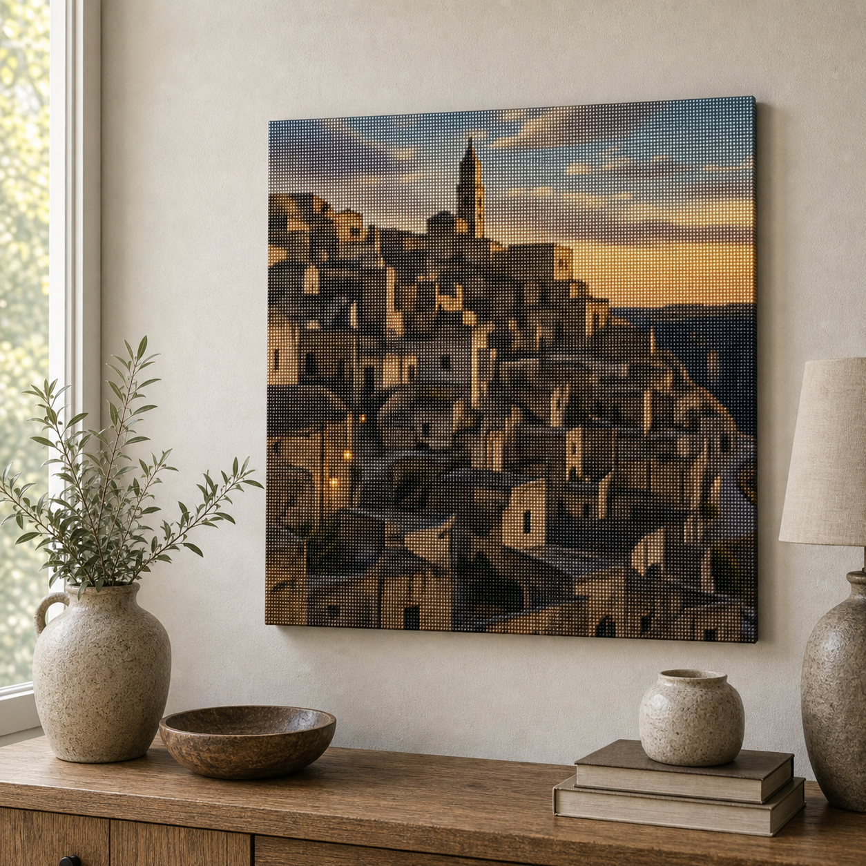 Diamond Painting Matera Sassi al Tramonto | Kit Completo - foto 3