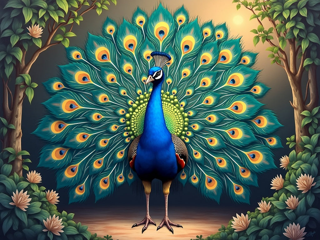 Pavone Reale Maestoso Diamond Painting