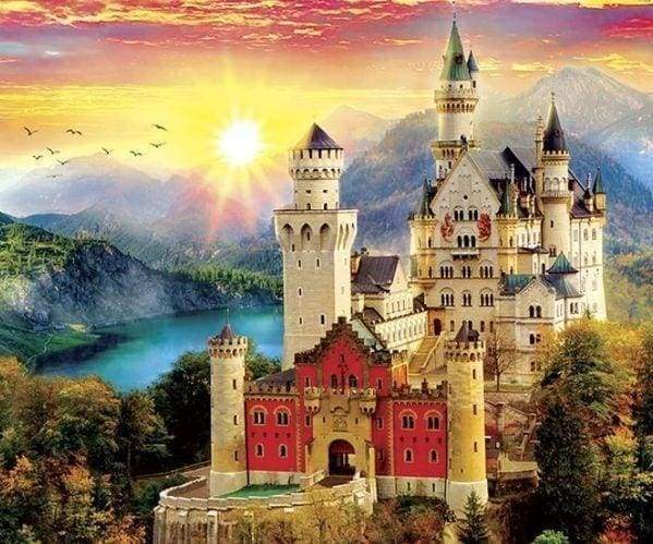 Diamond Painting - Castello In Montagna Diamond Painting