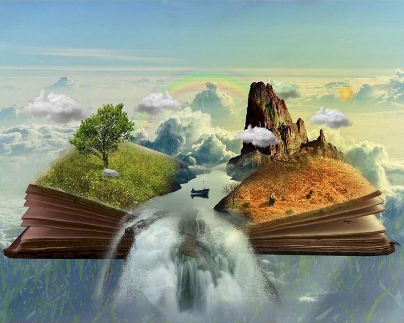 Paesaggi immaginario di un libro Diamond Painting kit diamond painting
