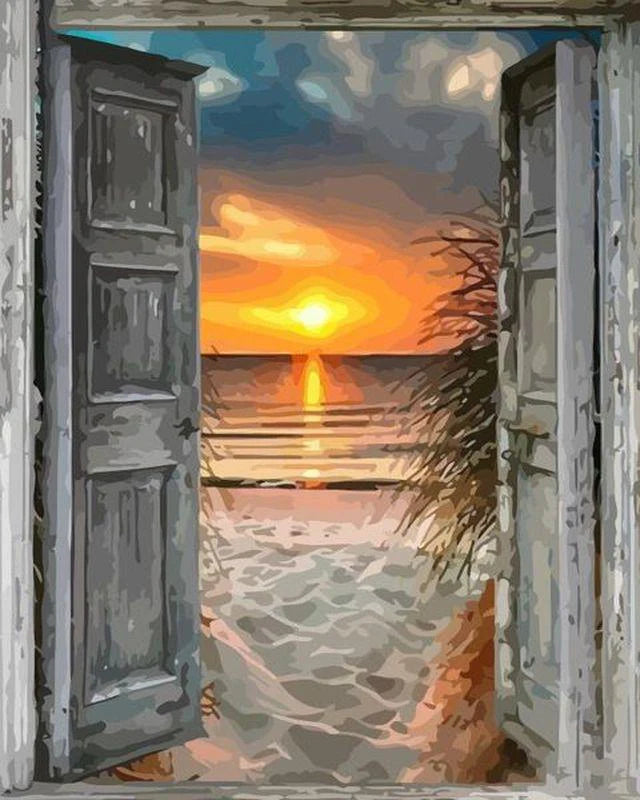 Porta sul mare Diamond Painting
