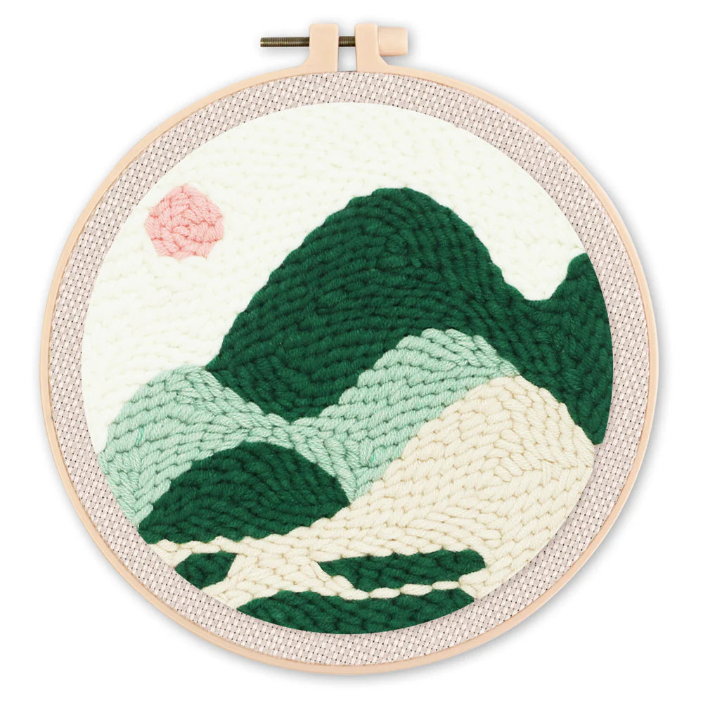 Punch Needle Kit Montagne verdi Diamond Painting