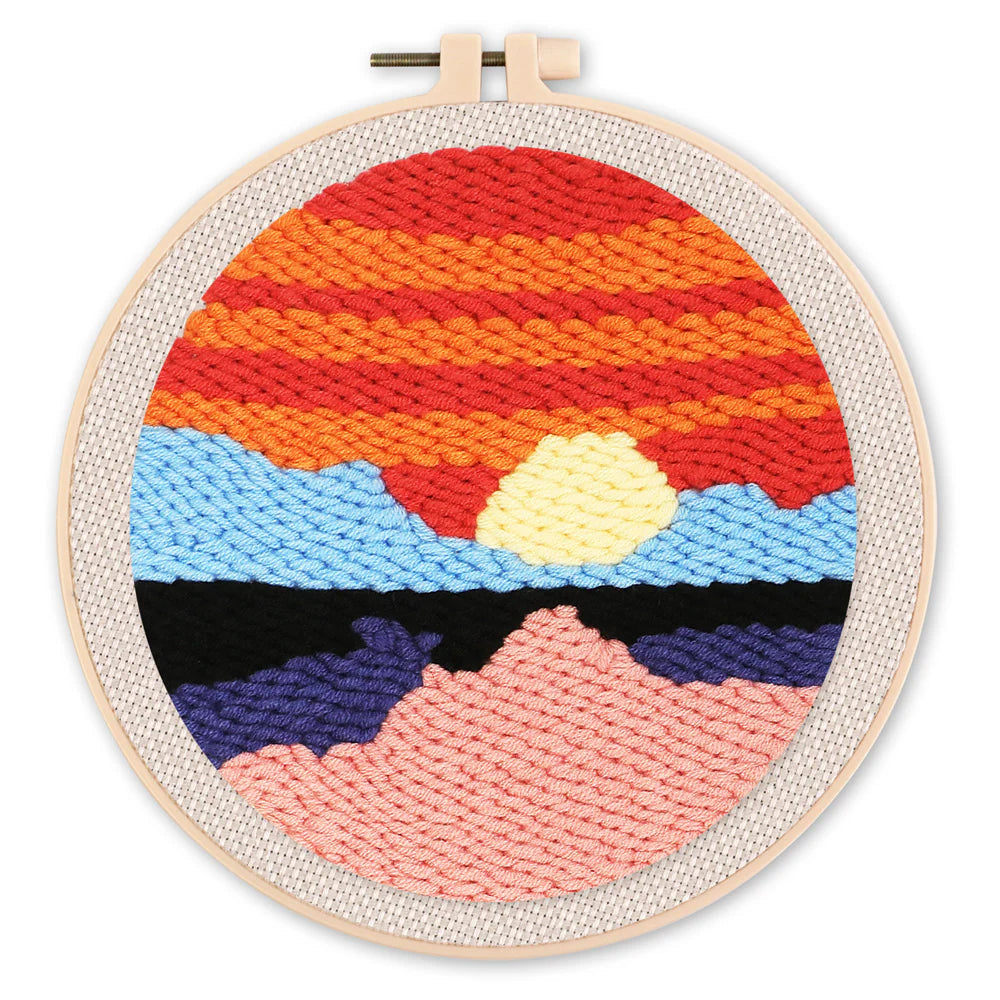 Punch Needle Kit Oceano al tramonto Diamond Painting