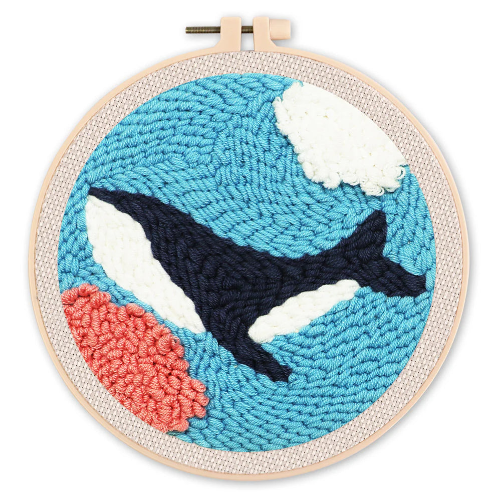 Punch Needle Kit Orca nel mare Diamond Painting