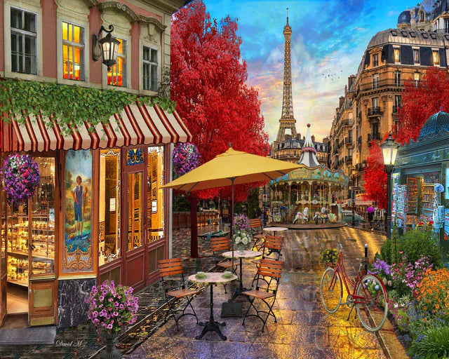 Terrazza a Parigi Diamond Painting kit diamond painting