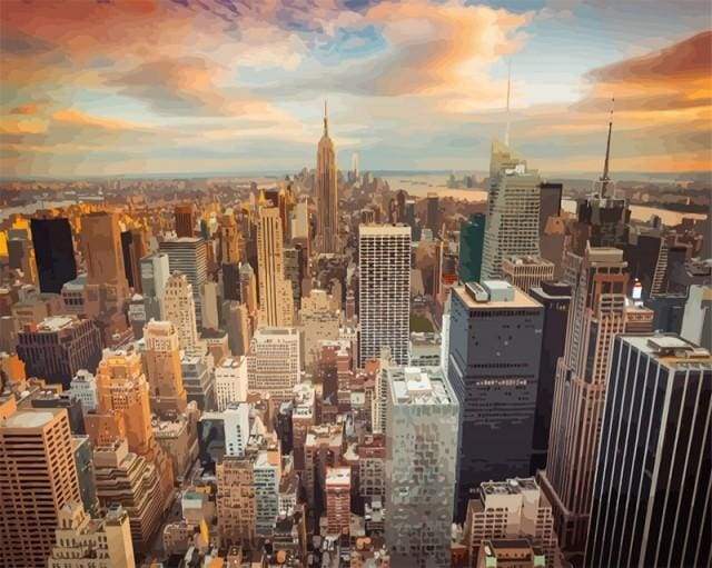 Tramonto A New York Diamond Painting