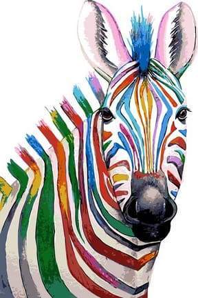 Zebra Colorata Diamond Painting kit diamond painting