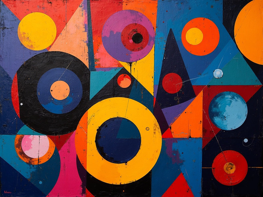 Esplosione di Colori Stile Kandinsky Diamond Painting