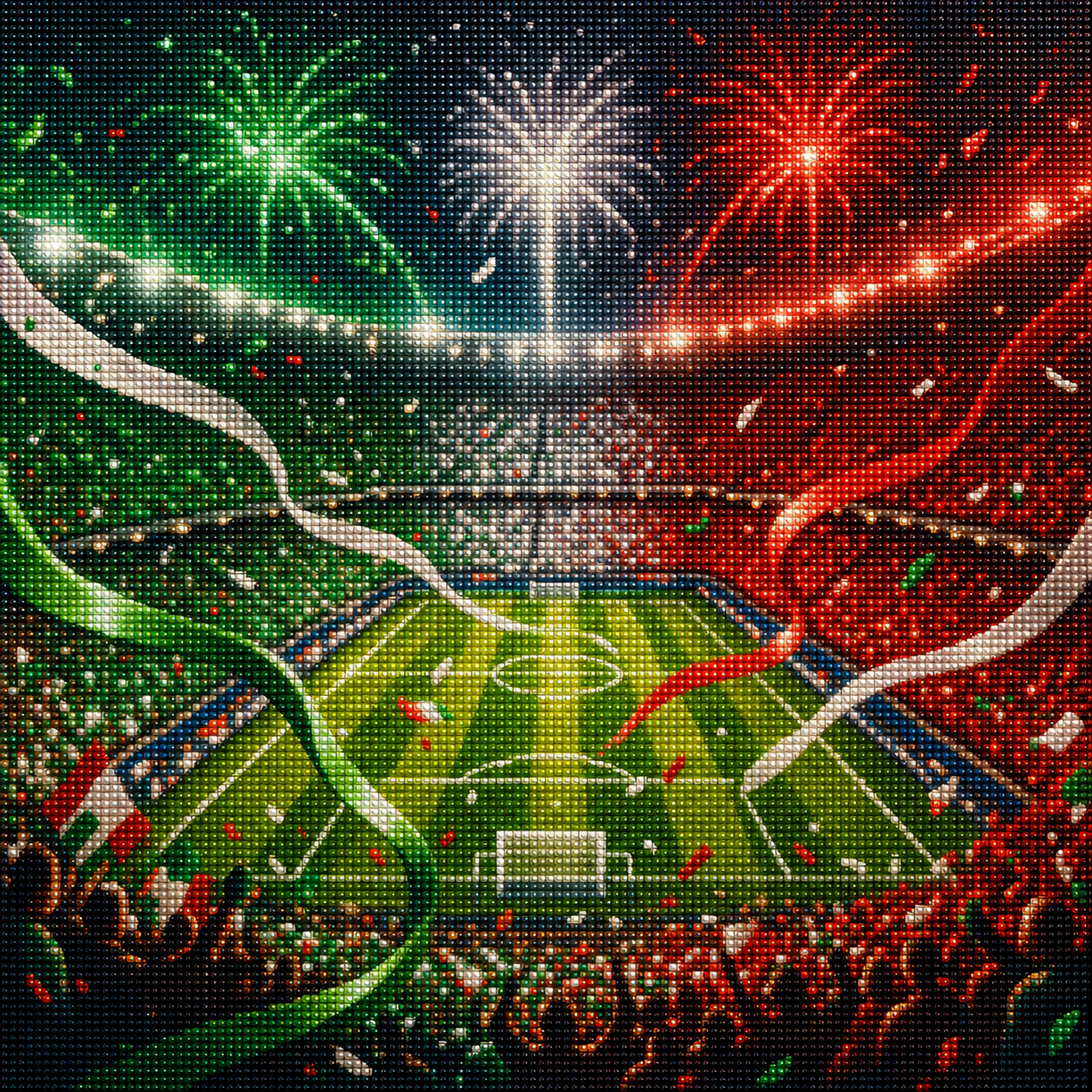 Diamond Painting Calcio Tricolore Italia | Kit Completo - diamond painting calcio Mondiali
