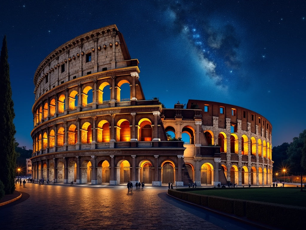 Colosseo di Notte Roma Diamond Painting