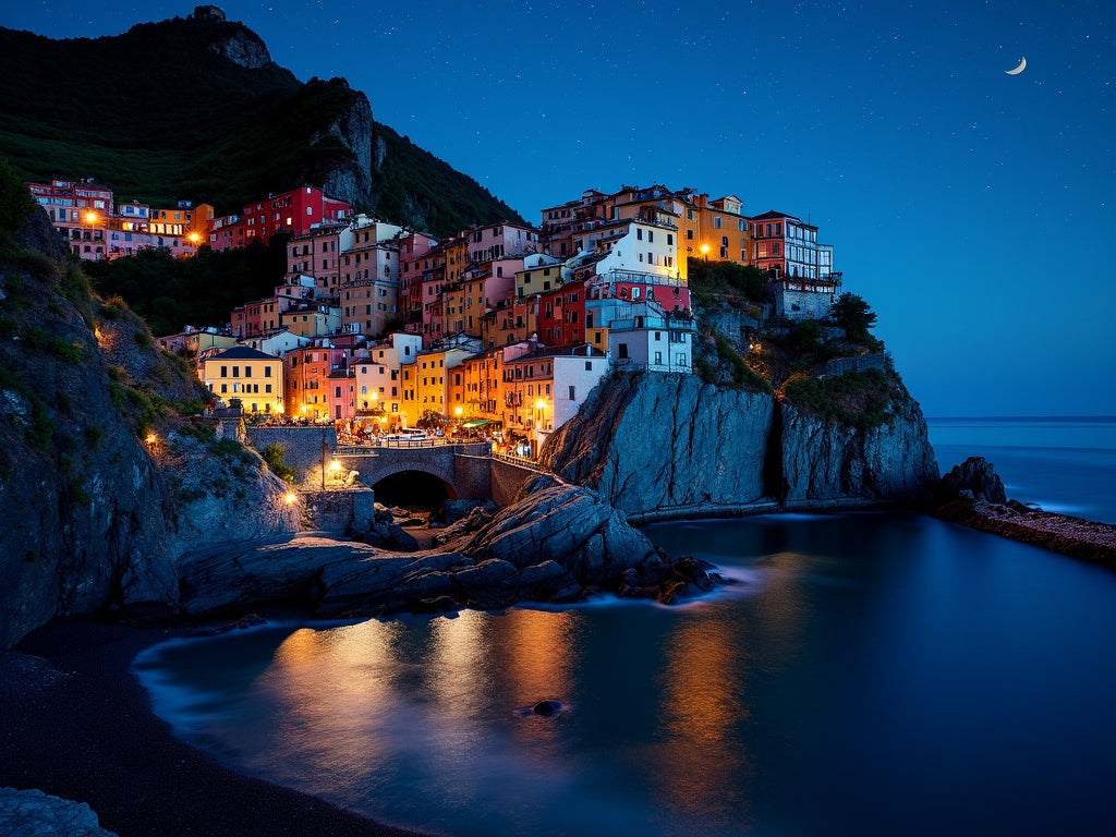 Diamond Painting Manarola di Notte