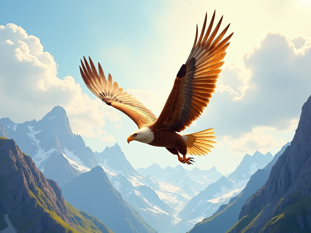 Aquila Reale sulle Montagne Diamond Painting