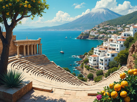 Sud Italia con Taormina, Etna e mare per diamond painting