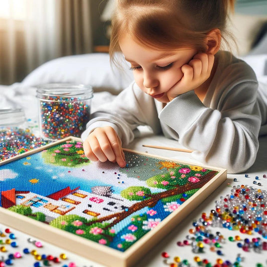 Promuovere lo sviluppo del tuo bambino con il Diamond Painting - Diamond Painting Italia