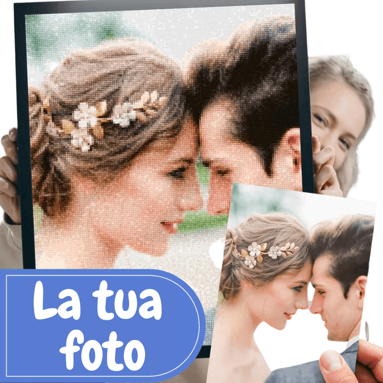 Diamond painting personalizzato con foto