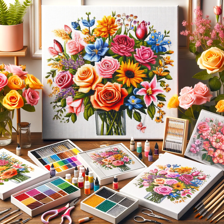 Collezione Fiori - Kit Diamond Painting - Diamond Painting Italia