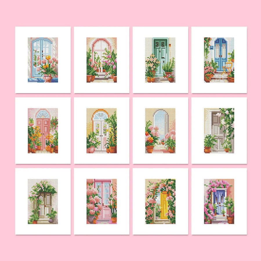 Diamond painting per principianti con mini kit floreale