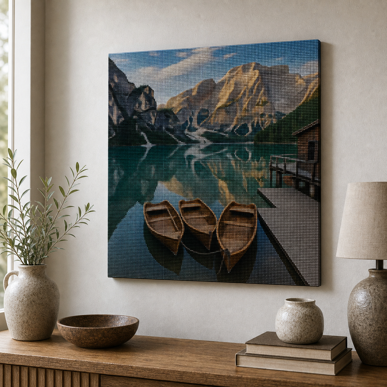 Diamond Painting Lago di Braies Dolomiti | Kit Completo - foto 3
