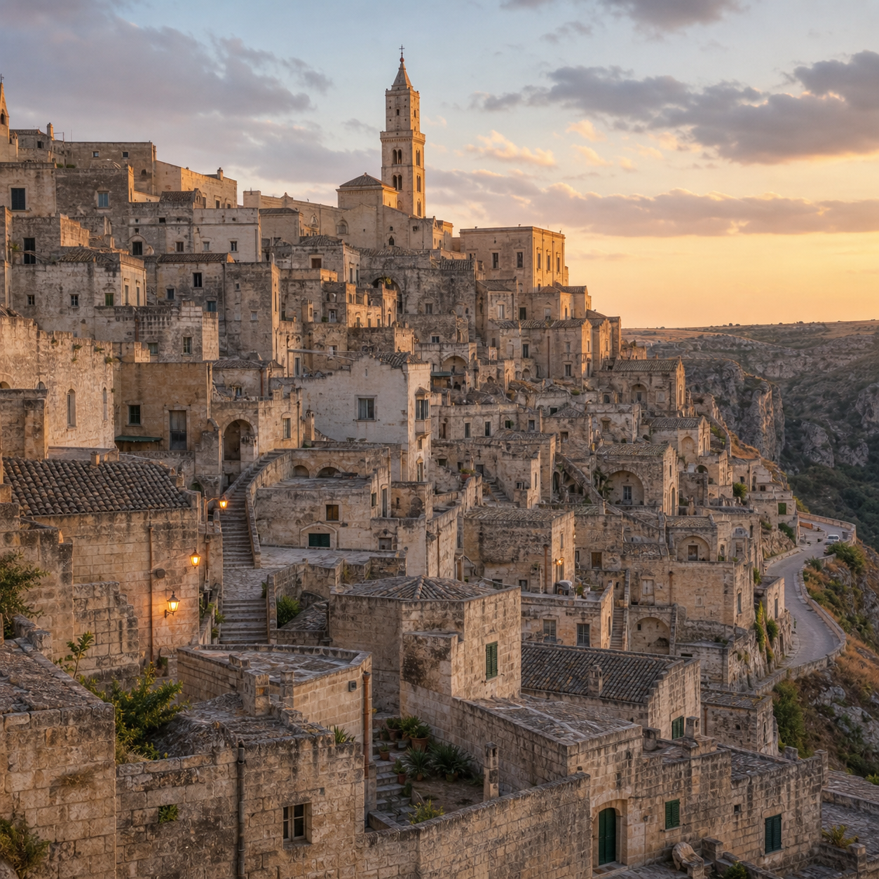 Diamond Painting Matera Sassi al Tramonto | Kit Completo - foto 1