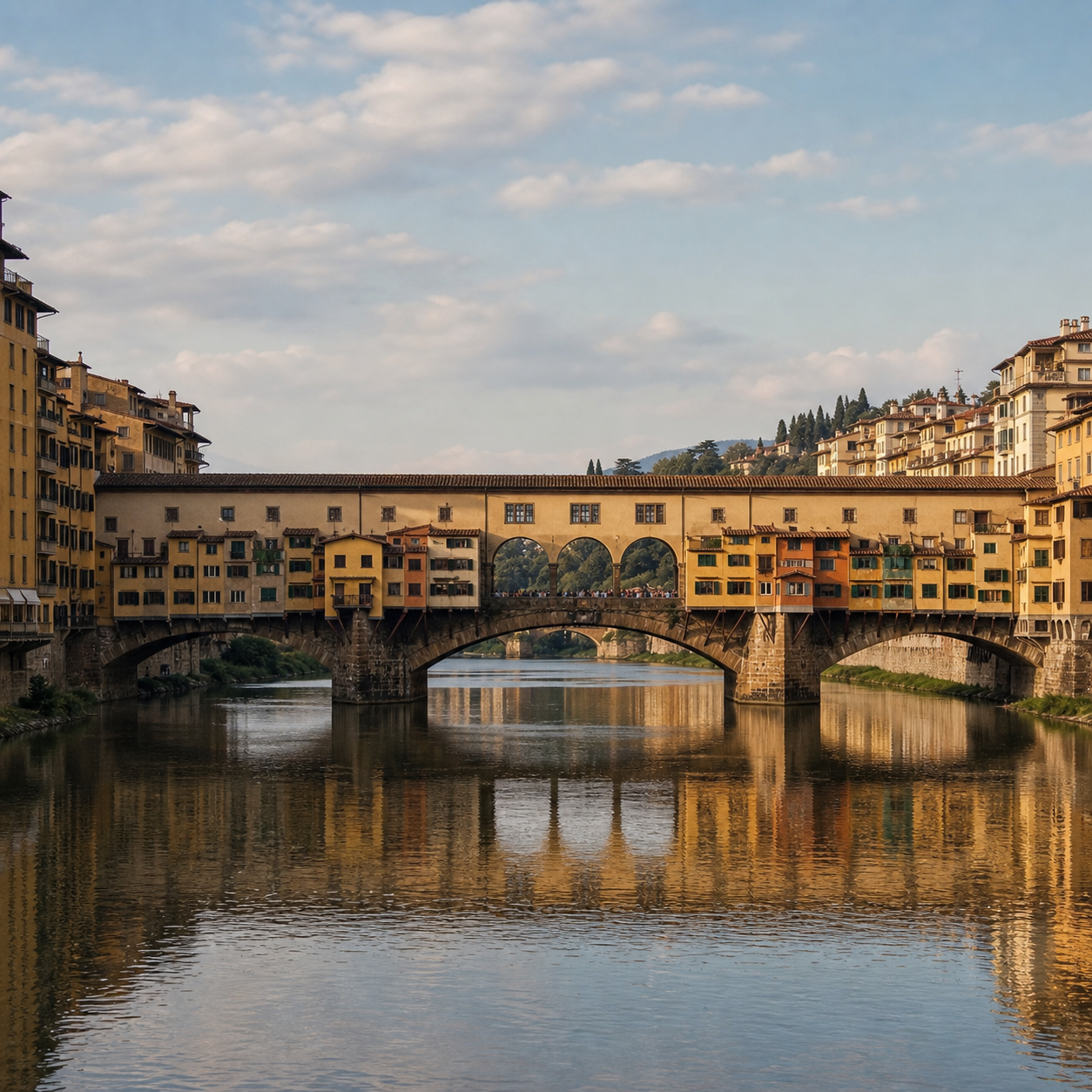 Diamond Painting Firenze Ponte Vecchio al Tramonto | Kit Completo - foto 1