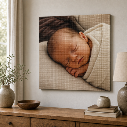 Diamond Painting Personalizzato Neonato da Foto | Kit Completo - foto 3