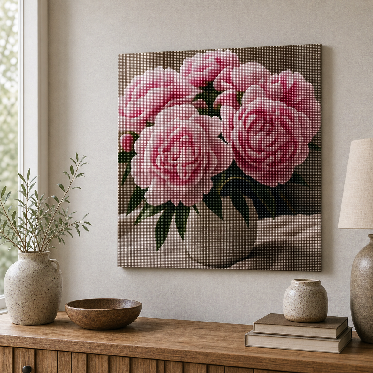 Diamond Painting Peonie Rosa | Kit Completo - foto 3