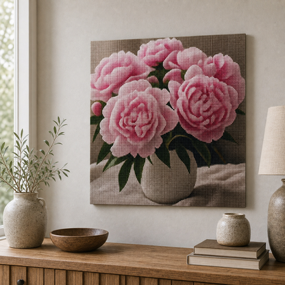 Diamond Painting Peonie Rosa | Kit Completo - foto 3