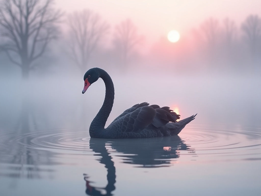 Diamond Painting Cigno Nero sul Lago