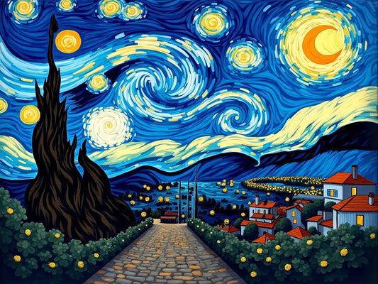 Notte Stellata Stile Van Gogh Diamond Painting