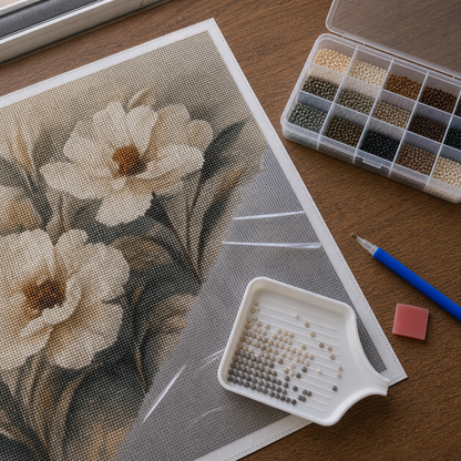 Set Accessori Diamond Painting Premium | Penna, Cera, Vassoio e Organizer - foto 2