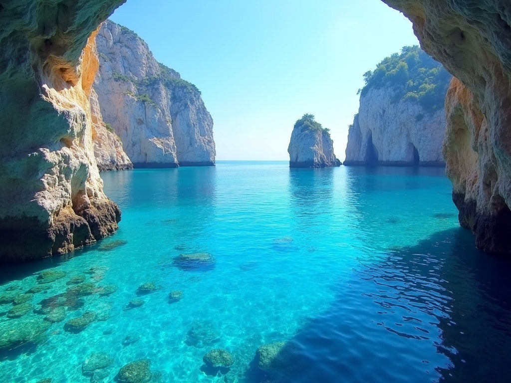 Capri Faraglioni nel Mare Turchese Diamond Painting