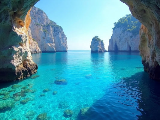 Capri Faraglioni nel Mare Turchese Diamond Painting