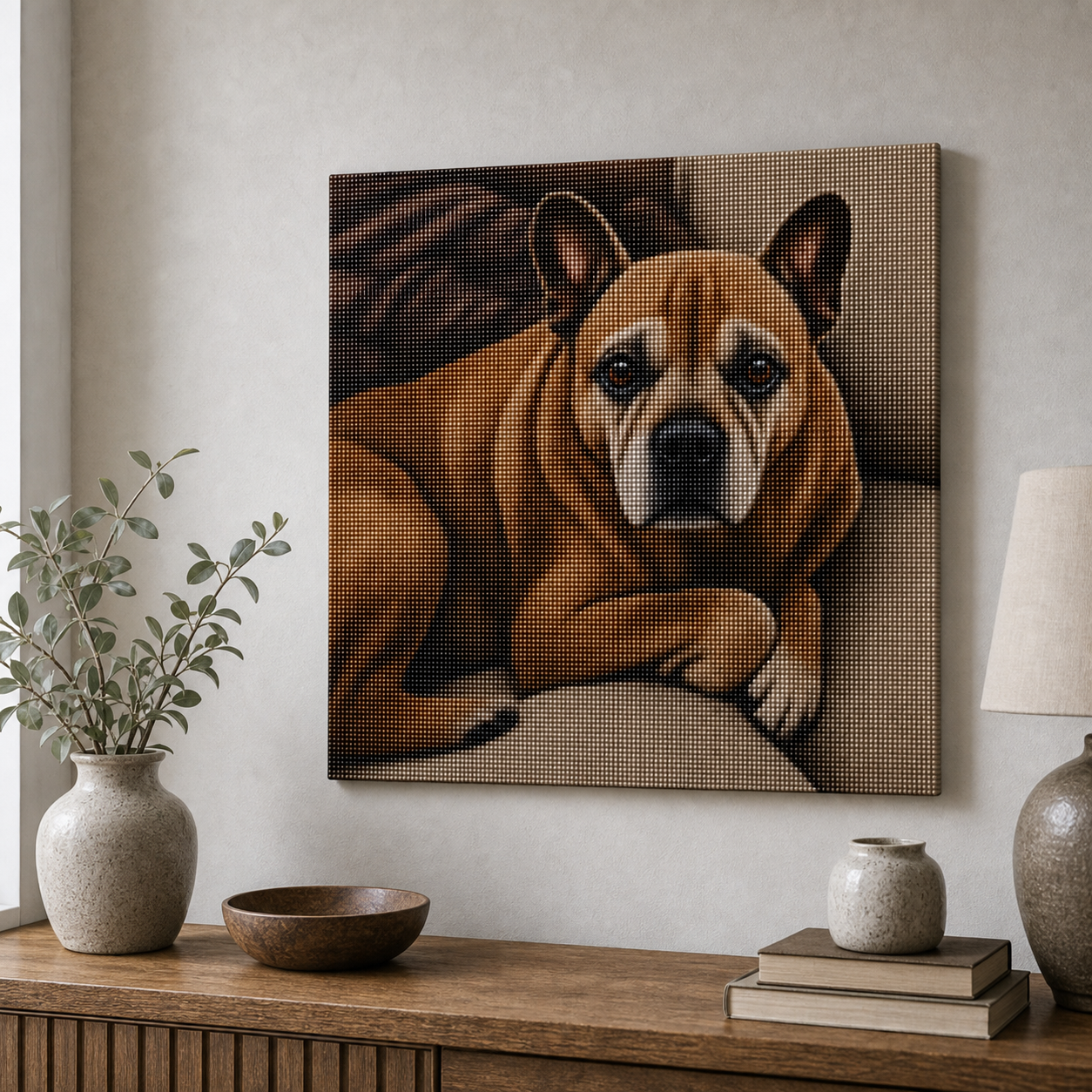 Diamond Painting Bulldog Francese | Kit Completo - foto 3