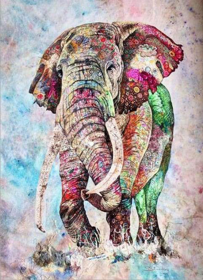 Acquerello Con Elefante Diamond Painting | Seos Shop ®