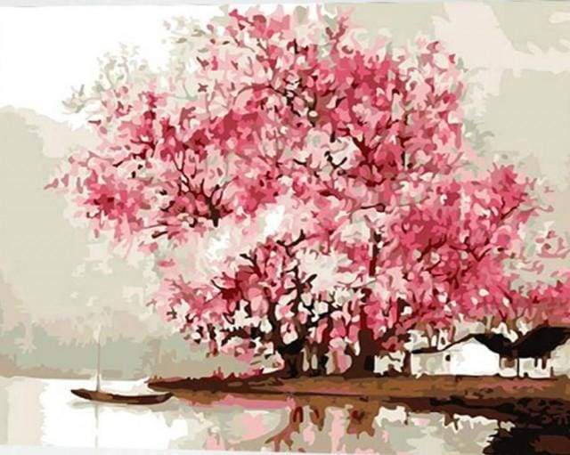 Alberi In Fiore Durante La Primavera Diamond Painting | Seos Shop ®