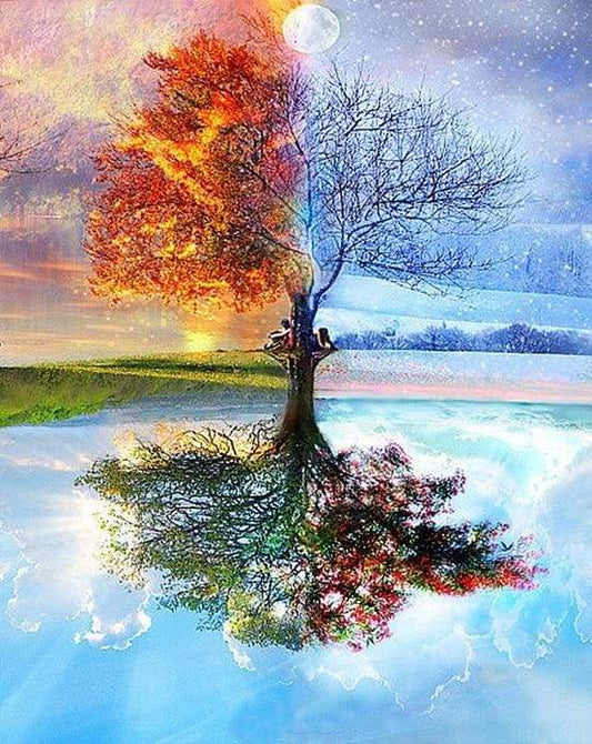 Albero Delle 4 Stagioni Diamond Painting | Seos Shop ®