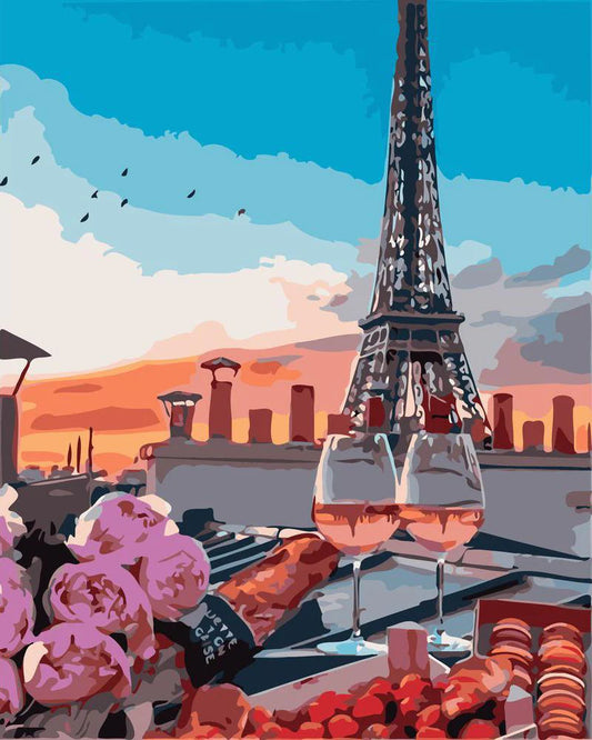 Aperitivo sotto la Tour Eiffel Diamond Painting | Seos Shop ®