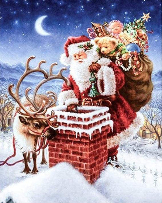 Babbo Natale E Renne Diamond Painting | Seos Shop ®