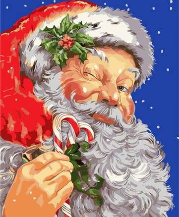 Babbo Natale Fa L'Occhiolino Diamond Painting | Seos Shop ®