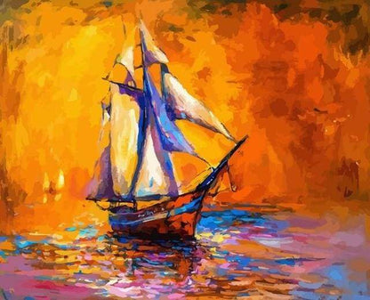 Barca A Vela In Mare Diamond Painting | Seos Shop ®