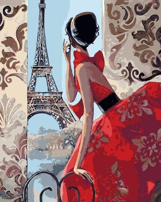 Bella Donna E Torre Eiffel Diamond Painting | Seos Shop ®