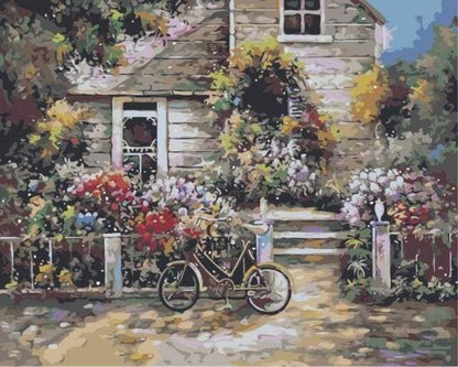 Biciclette Davanti Casa Diamond Painting | Seos Shop ®