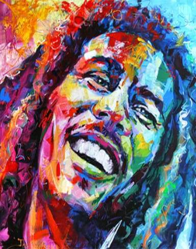 Bob Marley Acquerello Diamond Painting | Seos Shop ®