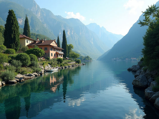 Diamond Painting Villa sul Lago di Como