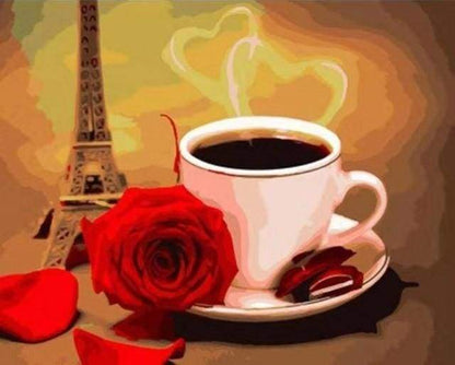 Caffè Rosa Diamond Painting