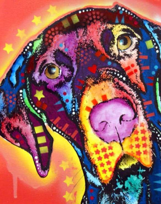 Cane Con Stelle Diamond Painting