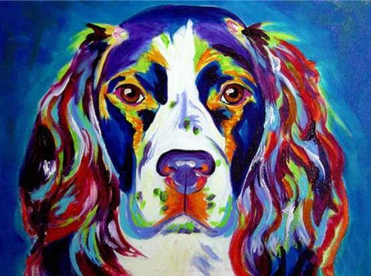 Cane Con Tutti I Colori Diamond Painting