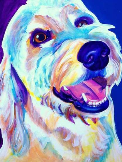 Cane Luminoso Diamond Painting