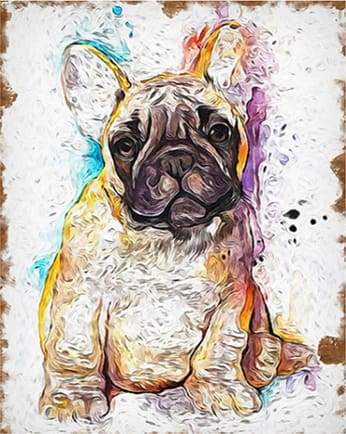 Cane Marrone Diamond Painting